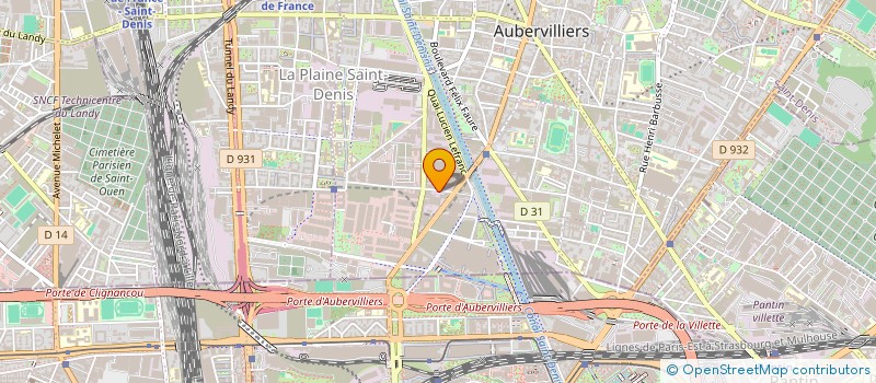 localisation de l'entreprise JET KE à AUBERVILLIERS