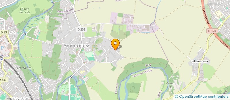 localisation de l'entreprise JET LAG EVENT  VARENNES-JARCY