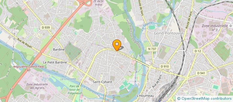 localisation de l'entreprise JET PILOT CENTER à ANGOULEME