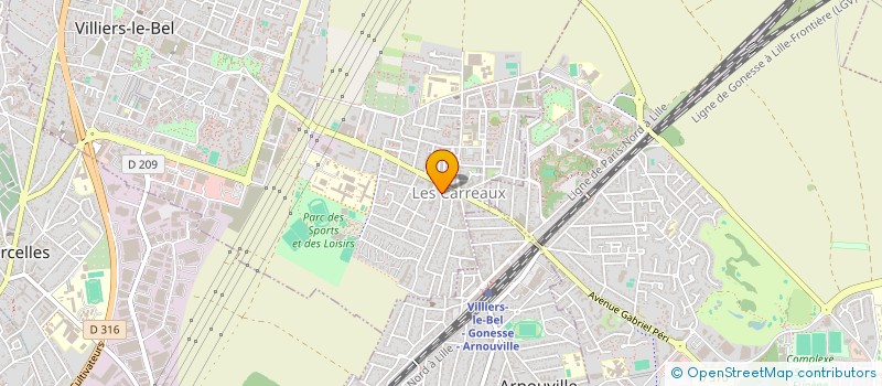 localisation de l'entreprise JET SET TRANSPORT  VILLIERS-LE-BEL