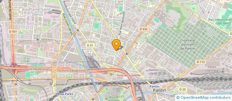 localisation de l'entreprise JET SET USINE à AUBERVILLIERS