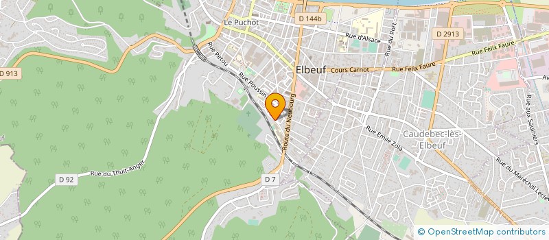 localisation de l'entreprise JET'SPORTS  ELBEUF