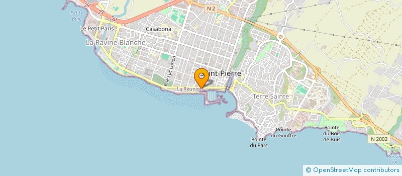localisation de l'entreprise JET' SURF CLUB à SAINT-PIERRE