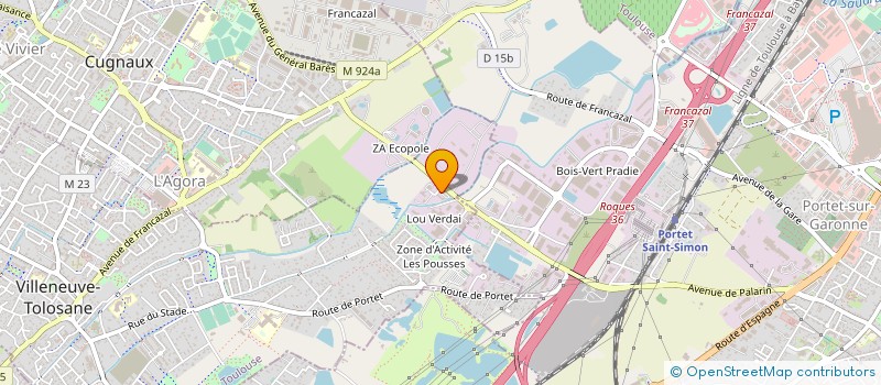 localisation de l'entreprise JET WAY MOTORS à VILLENEUVE TOLOSANE