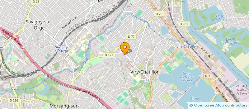 localisation de l'entreprise JET7DECO à VIRY-CHATILLON