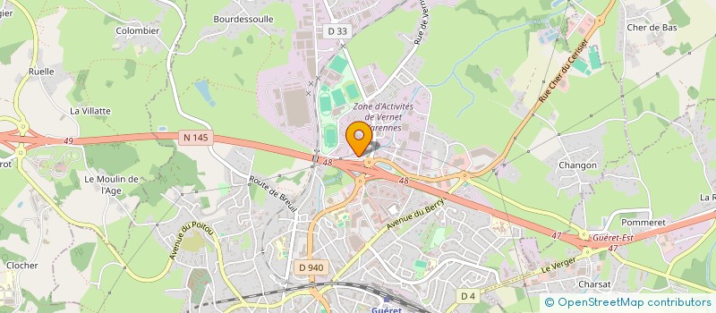 localisation de l'entreprise JETALO à GUERET