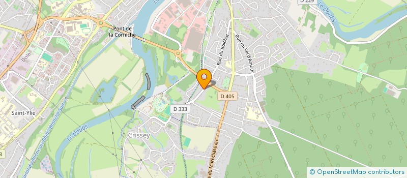 localisation de l'entreprise JETAM 2 à DOLE