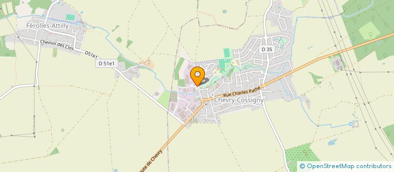 localisation de l'entreprise JETCHEFS  CHEVRY-COSSIGNY