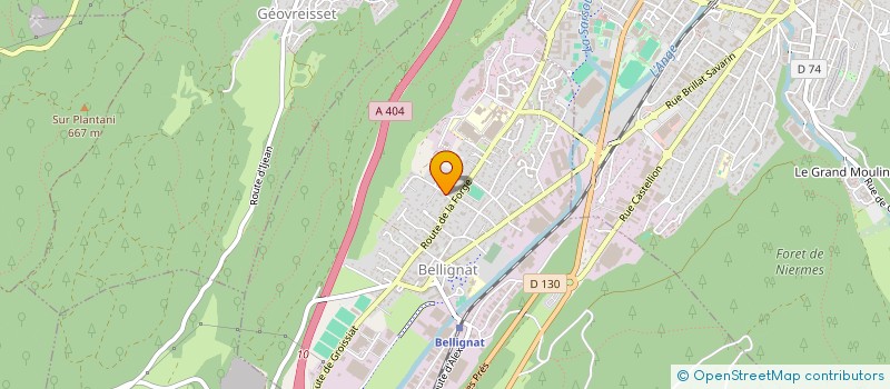 localisation de l'entreprise JETH à BELLIGNAT