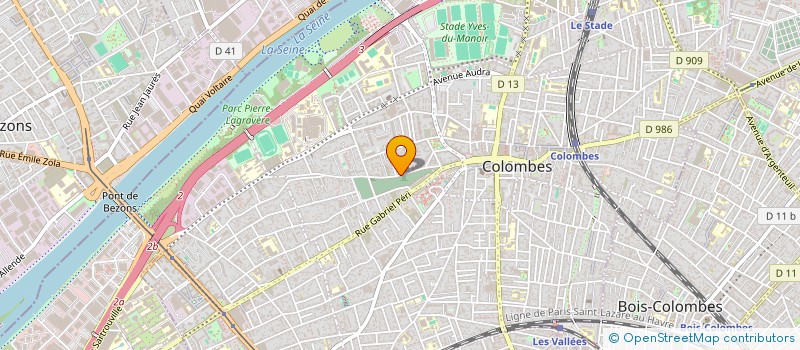 localisation de l'entreprise JETIS à COLOMBES