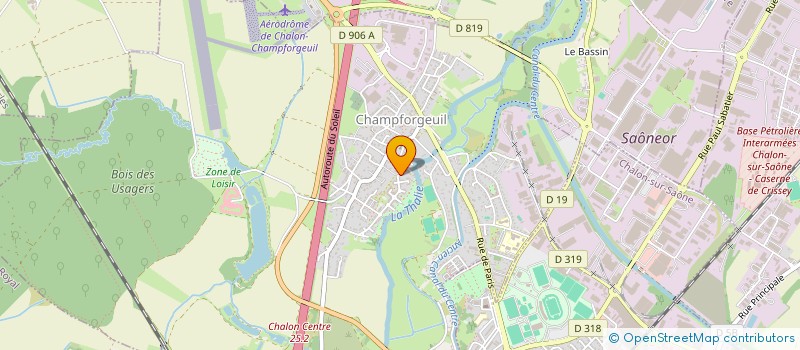 localisation de l'entreprise JETLAG CHALON  FRAGNES-LA LOYERE