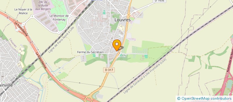 localisation de l'entreprise JETLAG FOOD  LOUVRES