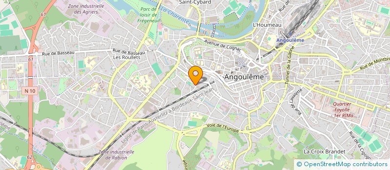 localisation de l'entreprise JETLAGER CAFE à ANGOULEME