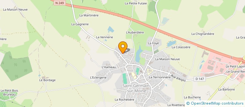 localisation de l'entreprise JETLINE à SEVREMOINE