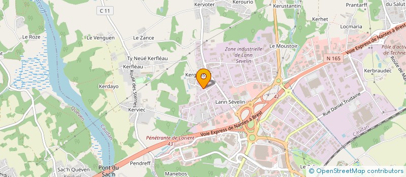 localisation de l'entreprise JETRACE SERVICES à CAUDAN
