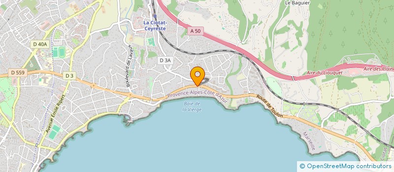 localisation de l'entreprise JETSURF MASSILIA  LA CIOTAT