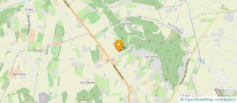 localisation de l'entreprise JEU DE PAUME  MONTOISON