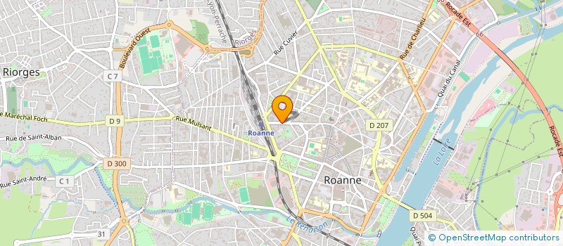 localisation de l'entreprise JEUDI FACTORY à ROANNE