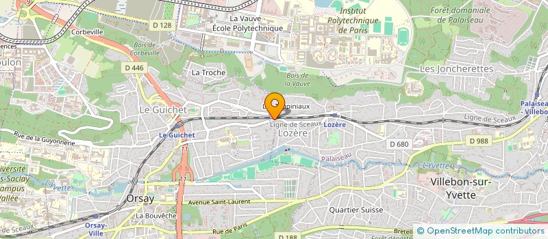 localisation de l'entreprise JEUDI LOISIRS à PALAISEAU