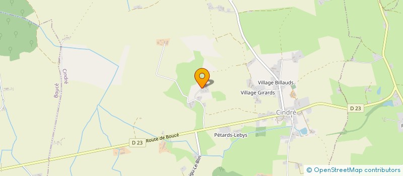 localisation de l'entreprise JEUDY FRERES  CINDRE