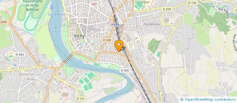 localisation de l'entreprise JEUDY GUILLOT  VICHY