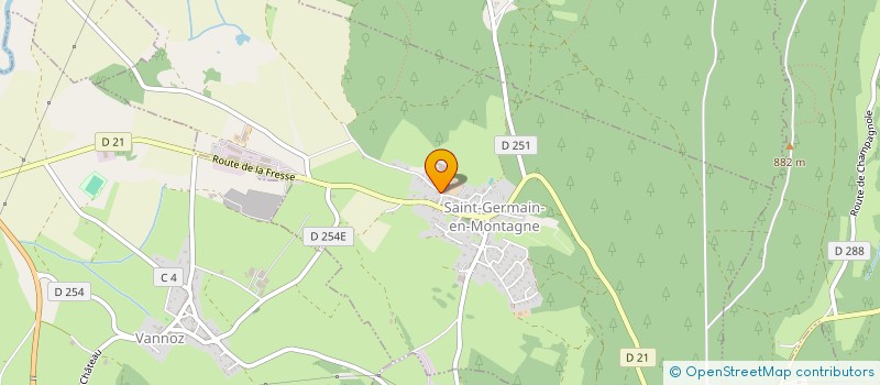 localisation de l'entreprise JEUJURA - COMPAGNIE EUROPEENNE DU JOUET à SAINT-GERMAIN-EN-MONTAGNE