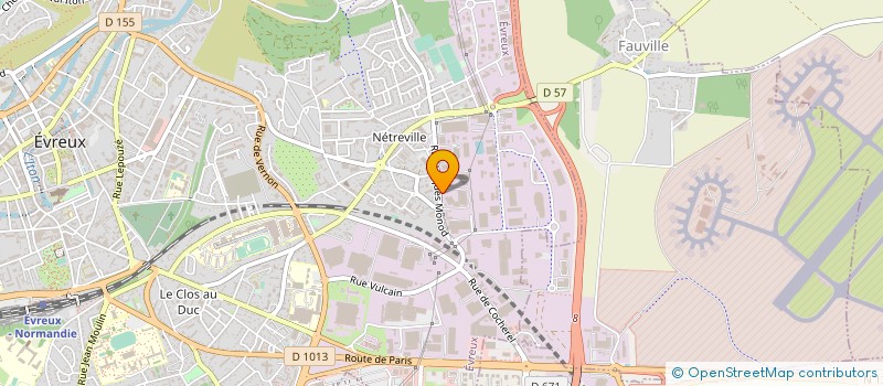 localisation de l'entreprise JEULIN à EVREUX