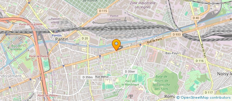 localisation de l'entreprise JEUNE  PANTIN