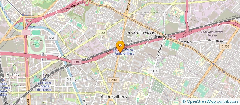 localisation de l'entreprise JEUNE BAMBOU à LA COURNEUVE