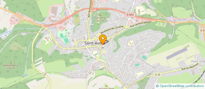 localisation de l'entreprise JEUNE BATIMENT  SAINT-AVOLD