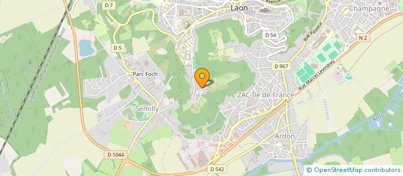 localisation de l'entreprise JEUNE CHAMB ECONO LAON REGION à LAON