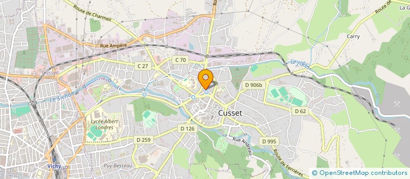 localisation de l'entreprise JEUNE CHAMBRE ECONOM VICHY ET SA REGION à CUSSET
