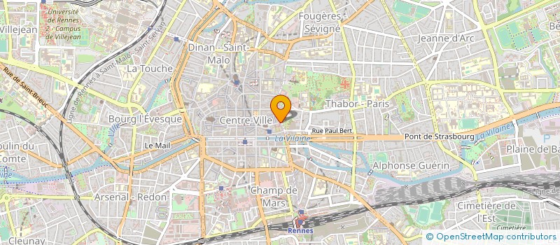 localisation de l'entreprise JEUNE CHAMBRE ECONOMIQ RENNES  RENNES