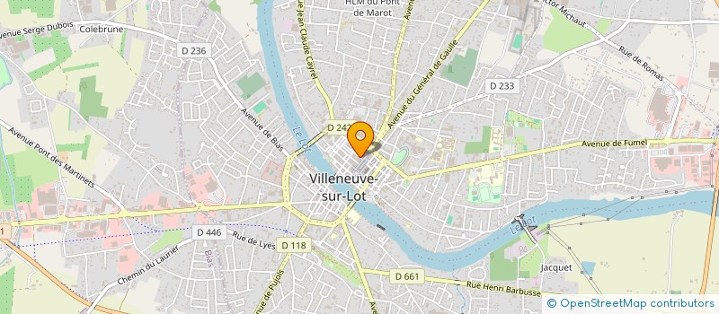 localisation de l'entreprise JEUNE CHAMBRE ECONOMIQUE  VILLENEUVE-SUR-LOT