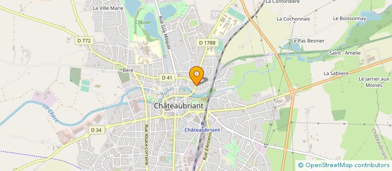 localisation de l'entreprise JEUNE CHAMBRE ECONOMIQUE CHATEAUBRIANT  CHATEAUBRIANT