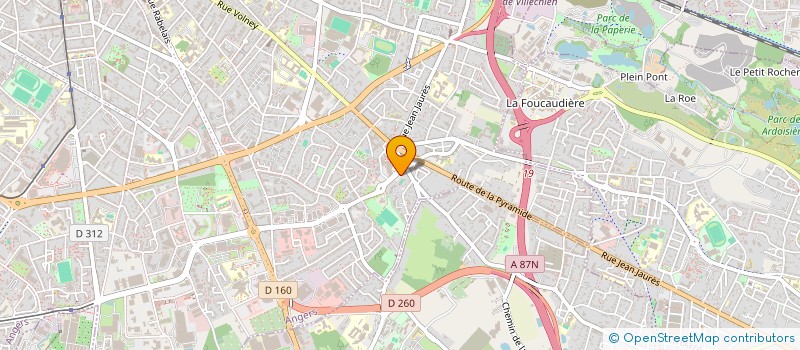 localisation de l'entreprise JEUNE CHAMBRE ECONOMIQUE D ANGERS ET SA REGION à ANGERS