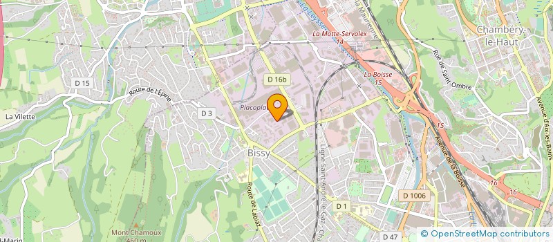 localisation de l'entreprise JEUNE CHAMBRE ECONOMIQUE DE CHAMBERY ET SA REGION  CHAMBERY