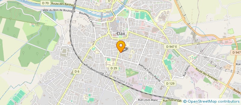 localisation de l'entreprise JEUNE CHAMBRE ECONOMIQUE DES LANDES à DAX
