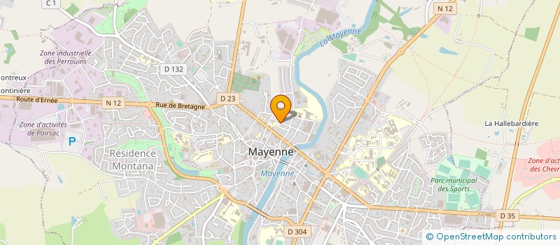 localisation de l'entreprise JEUNE CHAMBRE INTERNATIONALE HAUTE MAYENNE à MAYENNE