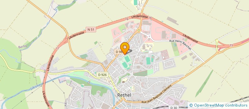 localisation de l'entreprise JEUNE CITRON  RETHEL