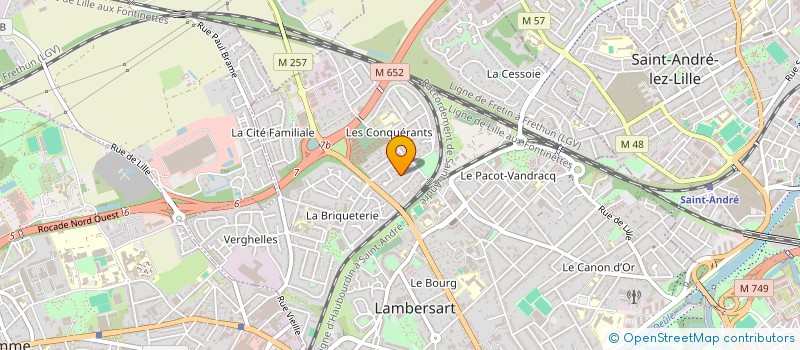 localisation de l'entreprise JEUNE FRANCE LAMBERSART à LAMBERSART