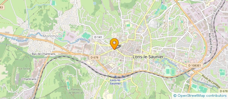 localisation de l'entreprise JEUNE & GENTIL  LONS-LE-SAUNIER