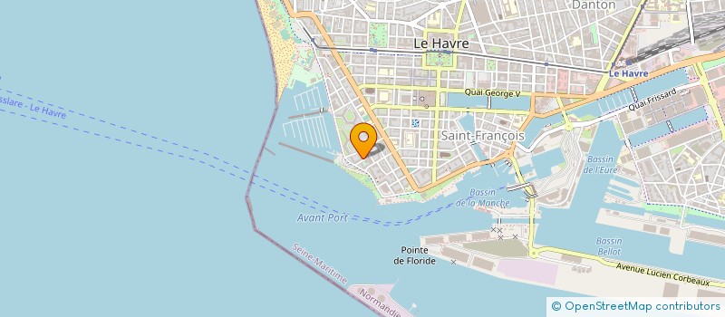 localisation de l'entreprise JEUNE MARINE  LE HAVRE