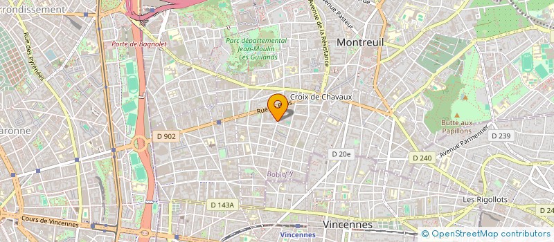 localisation de l'entreprise JEUNE MODE SARL à MONTREUIL