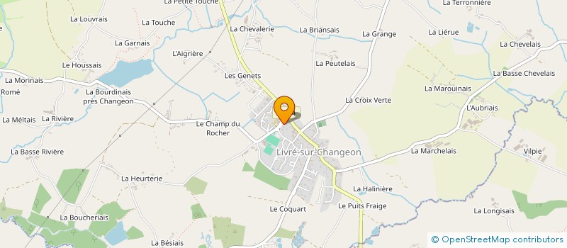 localisation de l'entreprise JEUNE PILOTE METIS  LIVRE-SUR-CHANGEON