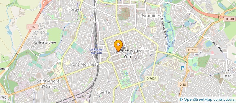 localisation de l'entreprise JEUNE PUBLIC DE L'OUEST à LA ROCHE-SUR-YON