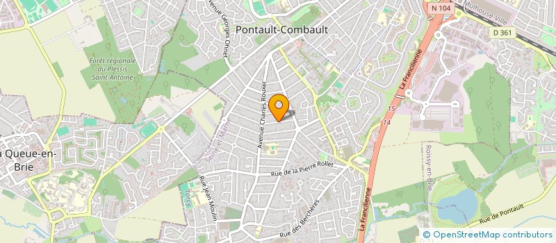 localisation de l'entreprise JEUNE STYLE à PONTAULT-COMBAULT