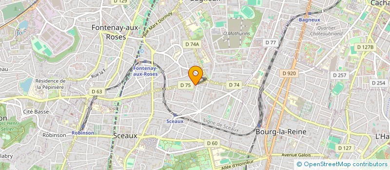 localisation de l'entreprise JEUNES A L OEUVRE AUX BLAGIS à SCEAUX