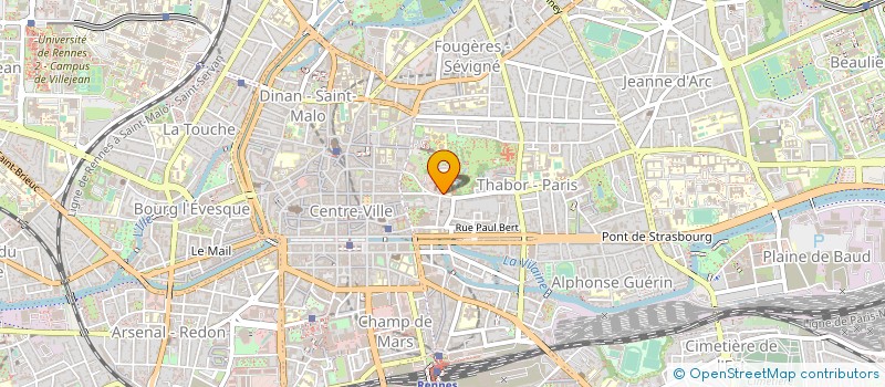 localisation de l'entreprise JEUNES A TRAVERS LE MONDE  RENNES