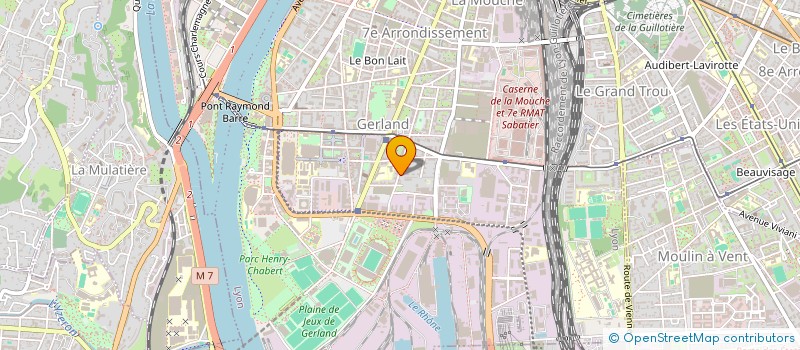 localisation de l'entreprise JEUNES ACTION GERLAND  LYON